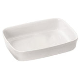 Zodiac Ceramic White Rectangular Roaster 13x8"